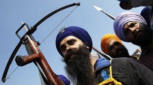 nihang sikh, singhu border