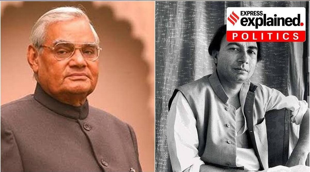 पूर्व पीएम अटल बिहारी वाजपेयी और साहिर लुधियानवी(फोटो सोर्स: एक्सप्रेस आर्काइव)।