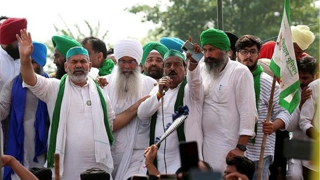 किसान नेता राकेश टिकैत ने कहा कि हमारा समझौता पैसे पर नहीं बल्कि गिरफ्तारी और मंत्री की बर्खास्तगी पर हुआ है। (एक्सप्रेस फोटो)
