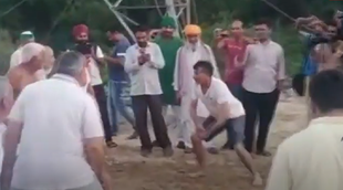 FARMER PROTEST, BKU leader Rakesh Tikait, Kabaddi, Gazipur, UP Border