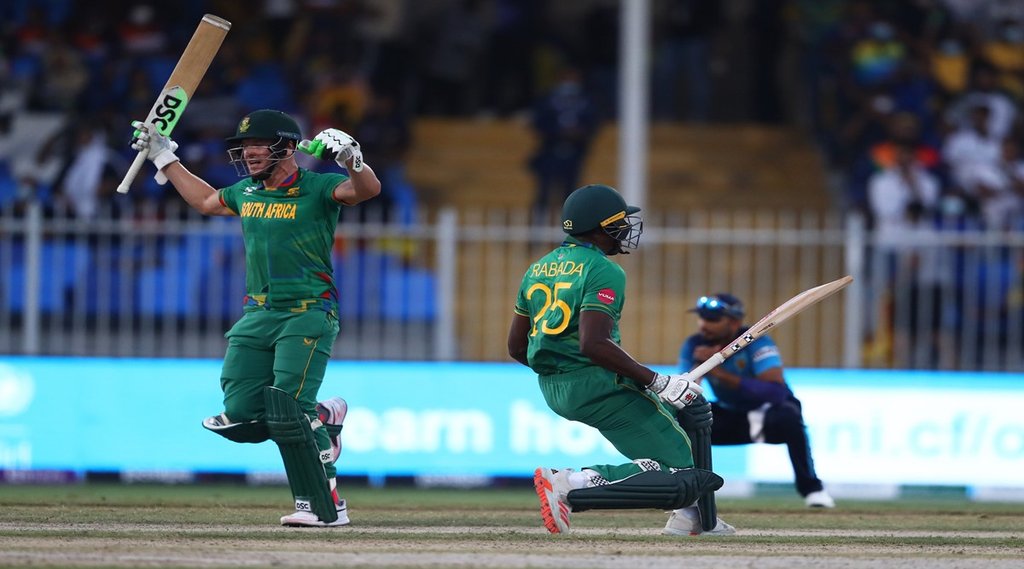 T20 World Cup 2021 SA Beats Sl by 4 Wickets David Miller Kagiso Rabada