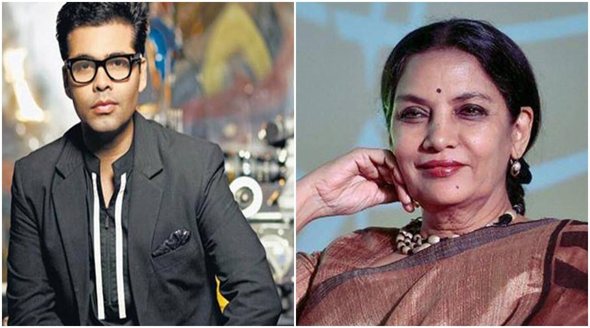 shabana azmi, karan johar, shabana azmi, karan johar,