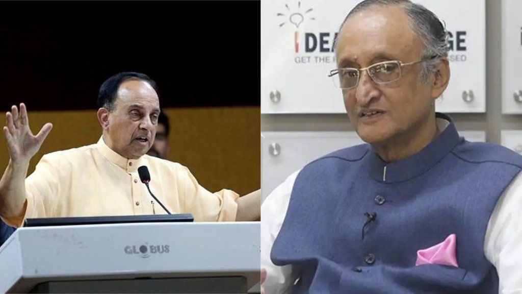 ममता सरकार में वित्त मंत्री अमित मित्रा ने भारतीय उद्यमियों के देश छोड़ने का मुद्दा उठाया तो भाजपा सांसद सुब्रमण्यम स्वामी ने मोदी सरकार के वित्त मंत्री से जवाब देने की मांग की। (एक्सप्रेस फोटो)
