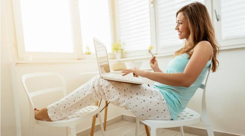 work from home, weight loss, weigh gain