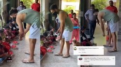 युवराज सिंह ने नवरात्रि पर किया कन्या पूजन, लोगों ने कहा- भैया चप्पल तो उतार देते; देखें Video