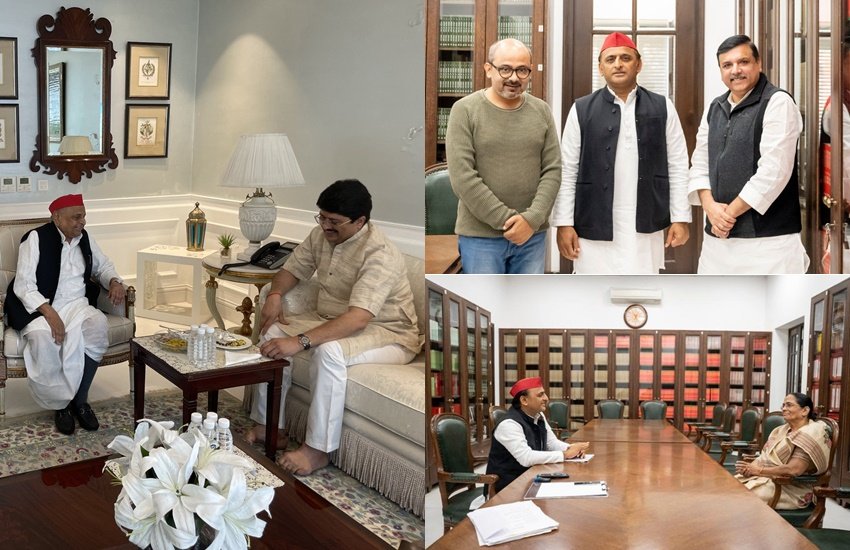 Akhilesh Yadav Mulayam Singh Yadav: यूपी में विधानसभा चुनाव होने वाले हैं। राजनीतिक विश्लेषकों का मानना है कि इस बार के चुनाव में समाजवादी पार्टी की टक्कर मुख्यत: योगी आदित्यनाथ (Yogi Adityanath) की बीजेपी (BJP) और मायावती (Mayawati) की बसपा (BSP) से है। अखिलेश यादव और मुलायम चुनावी रणनीति के तहत तमाम छोटे दलों के नेताओं से मुलाकात कर रहे हैं। आइए देखें हाल के दिनों में यूपी के किन नेताओं से मिल चुके हैं पिता-पुत्र: