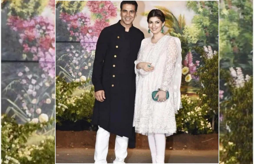 ट्विंकल खन्ना अपने पति अक्षय खन्ना के साथ अंबानी परिवार की पार्टीज में व्हाइट सूट कैरी किया था।