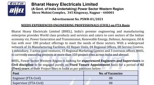 BHEL, BHEL Job, BHEL Vacancy, BHEL Notification