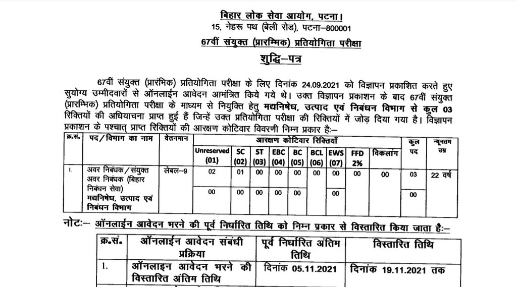 BPSC, BPSC Notice, BPSC New Notice, BPSC Prelims BPSC, BPSC Notice, BPSC New Notice, BPSC Prelims