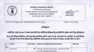 CCL, CCL Vacancy, Apprentice Notification, Sarkari Naukri