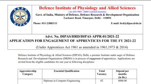 DRDO, DRDO Apprentice Recruitment, DRDO Vacancy