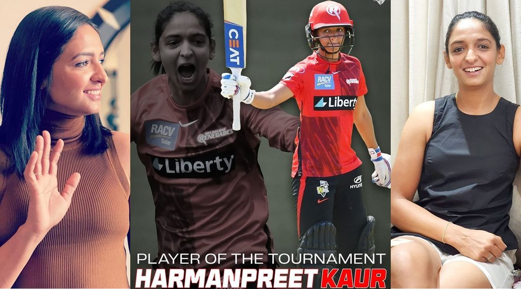 Harmanpreet Kaur WBBL 2021 Womens Big Bash League Player of Tournament Indian player