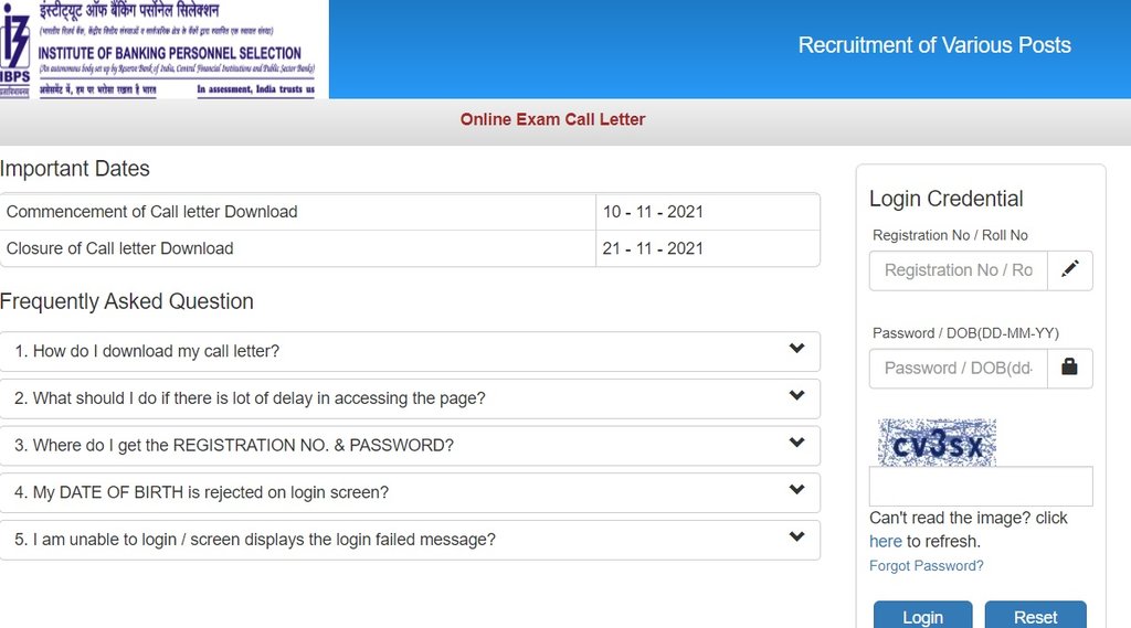 IBPS, IBPS Admit Card, IBPS Admit Card Latest Update