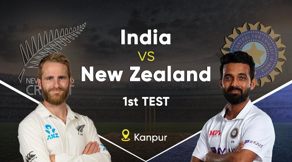 IND vs NZ test Match Live Score, New Zealand vs India Live Match Scorecard