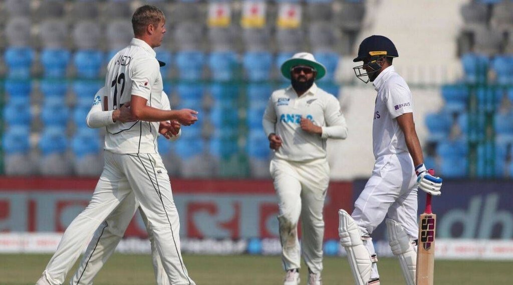 Kyle Jamieson Shubman GILL India vs New Zealand IND vs NZ Day One Green Park Kanpur Test1
