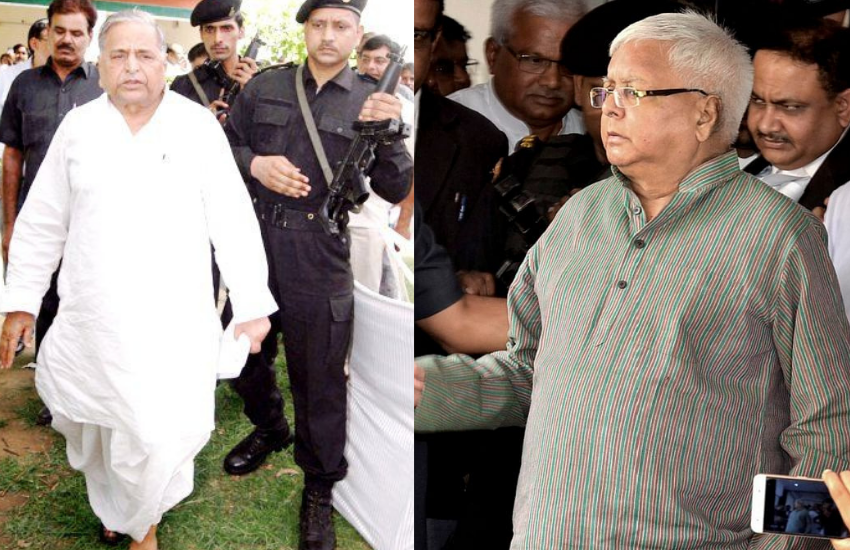 मुलायम और लालू अब अपने बेटों को राजनीति की मुख्यधारा से जोड़कर पीछे से लगाम थामा है। Photos: PTI