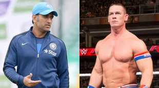 MS Dhoni and John Cena in view
