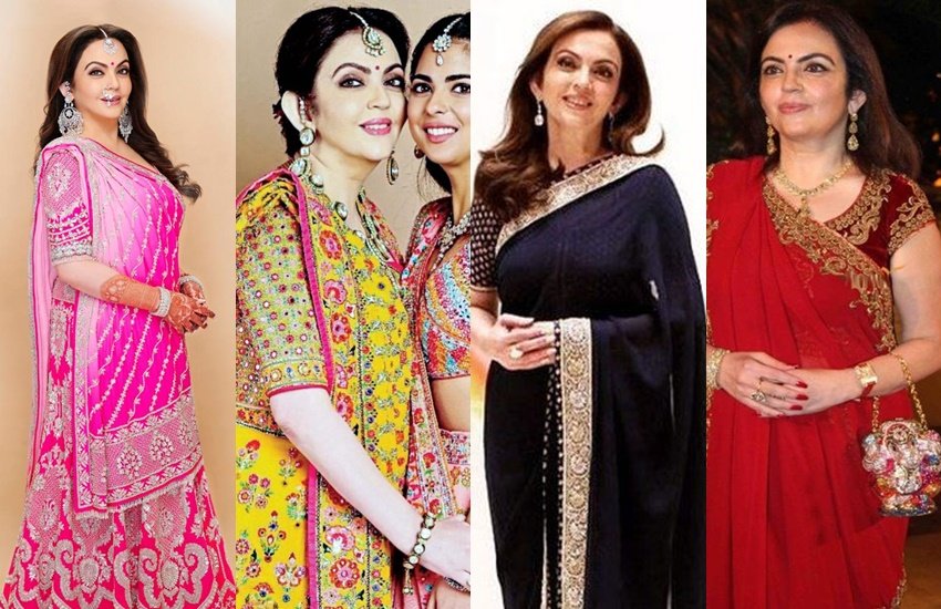 Mukesh Ambani Wife Nita Ambani: नीता अंबानी रिलायंस (Reliance) चीफ मुकेश अंबानी की पत्नी हैं। नीता अपनी लाइफस्टाइल के लिए भी चर्चित हैं। नीता अंबानी के कपड़ों की बात करें तो उनके पास कमाल का साड़ी कलेक्शन है। नीता अंबानी के पास बेहद रंगीन साड़ी कलेक्शन है। आइए देखें कुछ तस्वीरें: