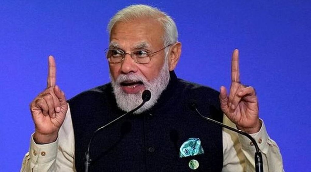 संयुक्त राष्ट्र में जलवायु सम्मेलन को संबोधित करते प्रधानमंत्री नरेंद्र माेेदी। फााइल फोटो। 