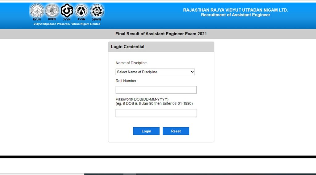 rvnul result, rvnul result 2021, energy rajasthan gov in, rvnul result date, rvnul result link, rajasthan rajya vidyut uttpadan nigam limited