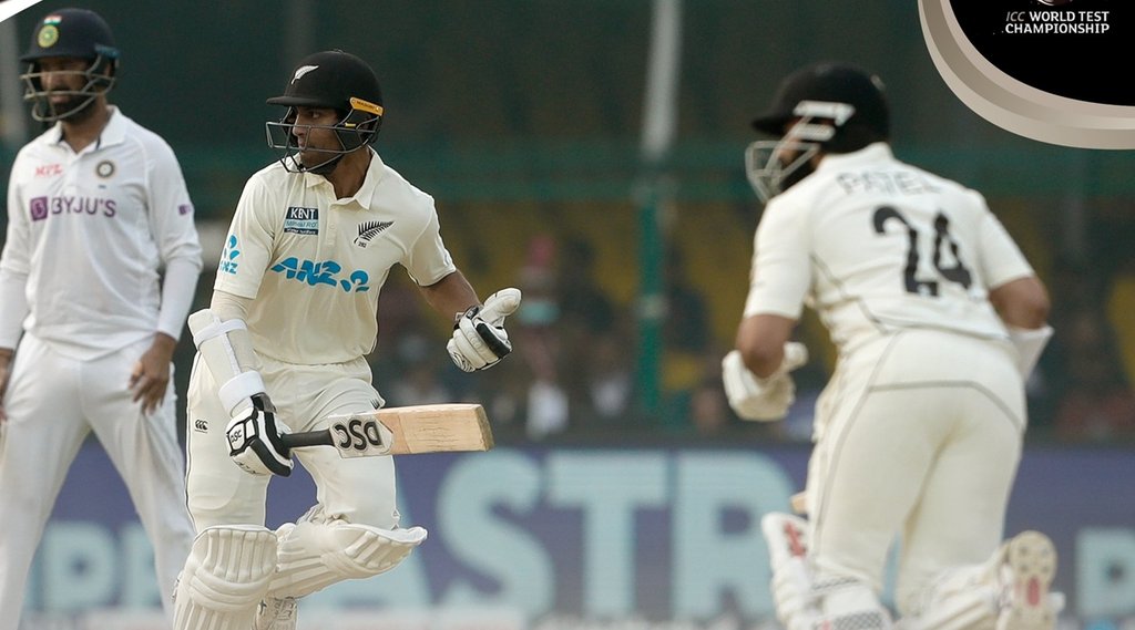 Rachin Ravindra Ajaz Patel India vs New Zealand Kanpur Test Green Park