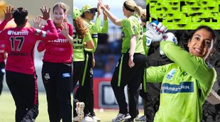 Sydney Sixers vs Sydney Thunder Womens Big Bash League Smriti Mandhana Deepti Sharma Shafali Verma