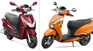 TVS Jupiter vs Hero Destini 125