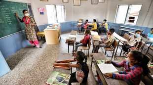 classroom, teacher, punjab
