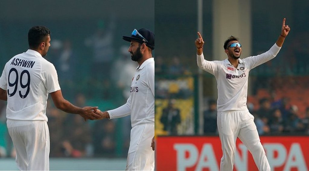 IND vs NZ 1st Test Day 3 Kanpur Axar Patel Ravichandran Ashwin Stumps Day 3 Highlights