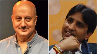 kumar vishwas, anupam kher, kumar vishwas twitter