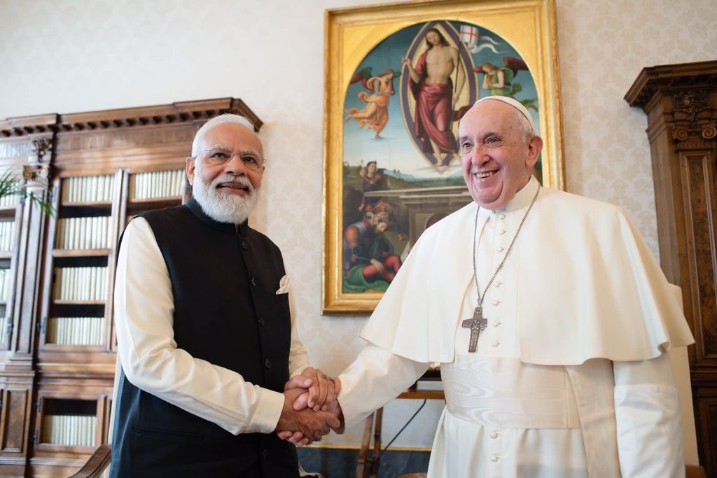 PM modi with pope francis, swamy