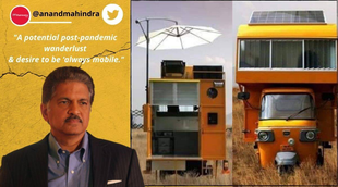Anand Mahindra, Mobile home, Built on auto-rickshaw, Chennai, Architect Arun Prabhu