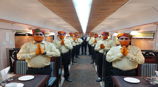 Railway, Changed the dress, Waiters of Ramayana Express, Saints expressed displeasure, Saffron color dress