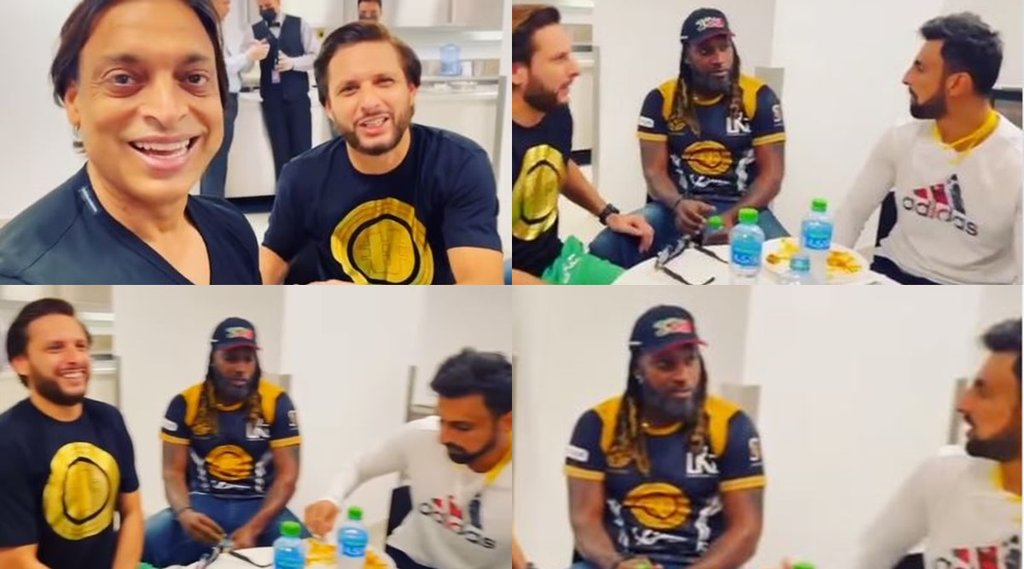 shoaib-akhtar-makes-fun-of-chris-gayle-in-party-given-by-sania-mirza-husband-shoaib-malik-universe-boss-answers-in-hindi-shahid-afridi-makes-fun-watch-video