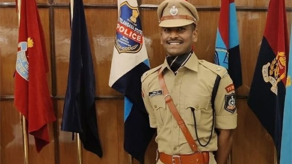सीरीसेट्टी संकीर्थ ने साल 2019 में हुई संघ लोकसेवा आयोग की परीक्षा पास की और 330 रैंक हासिल की। (फोटो: इंस्टाग्राम/ sankeerth_sirisetti_ips)