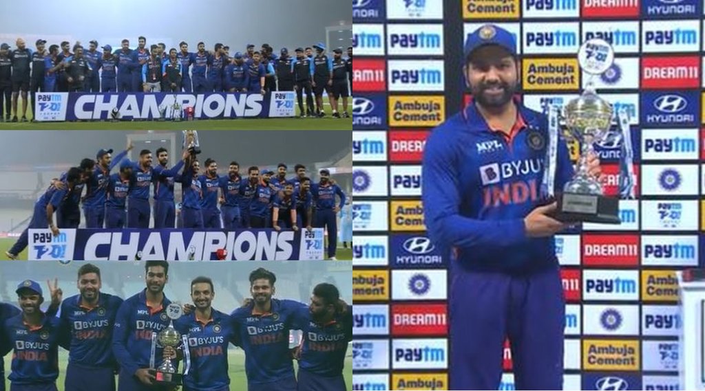 India Won T20 Series Clean Sweep New Zealand Rohit Sharma Paytm Trophy