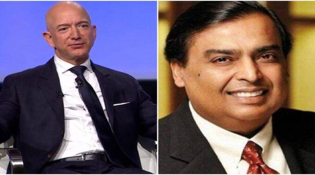 Jeff Bezos, Mukesh Ambani, Fight over Future group, Bankrupt Indian retail company, Kishore biyani company