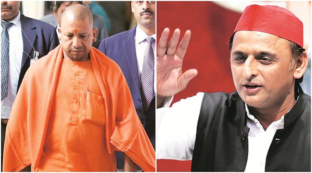 योगी आदित्यनाथ और अखिलेश यादव। एक्सप्रेस फोटो