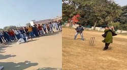 क्रिकेट खेलते हुए गिर गए मध्य प्रदेश के मंत्री नरोत्तम मिश्रा तो अनुराग भदौरिया ने छक्का मार दिया जवाब