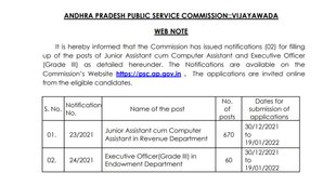 APPSC, APPSC Vacancy, APPSC Notification