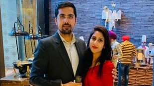 Aditi singh husband photo, aditi singh with angad