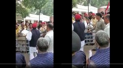 अखिलेश यादव के सामने ही मर जाने की धमकी देने लगे सपा नेता, वीडियो हो रहा वायरल