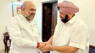 bjp, Amarinder meets Amit Shah, Punjab polls