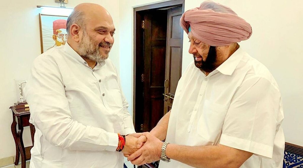 bjp, Amarinder meets Amit Shah, Punjab polls