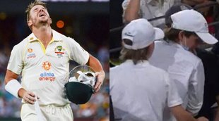 Ashes David Warner Gloves pavilion Watch Video Nervous 90s
