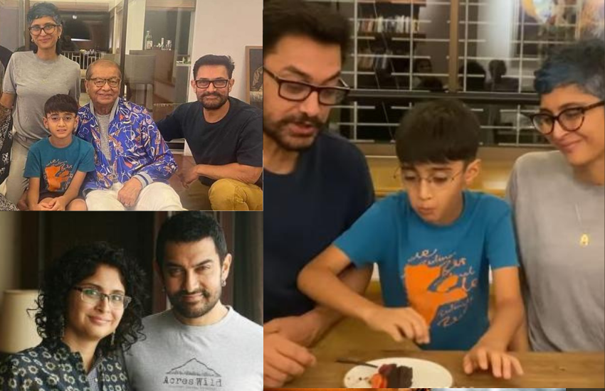 आमिर खान और किरण भी अलग हो चुके हैं, लेकिन बेटे का जन्मदिन हाल में दोनों ने साथ मनाया था। Photos: Social Media
