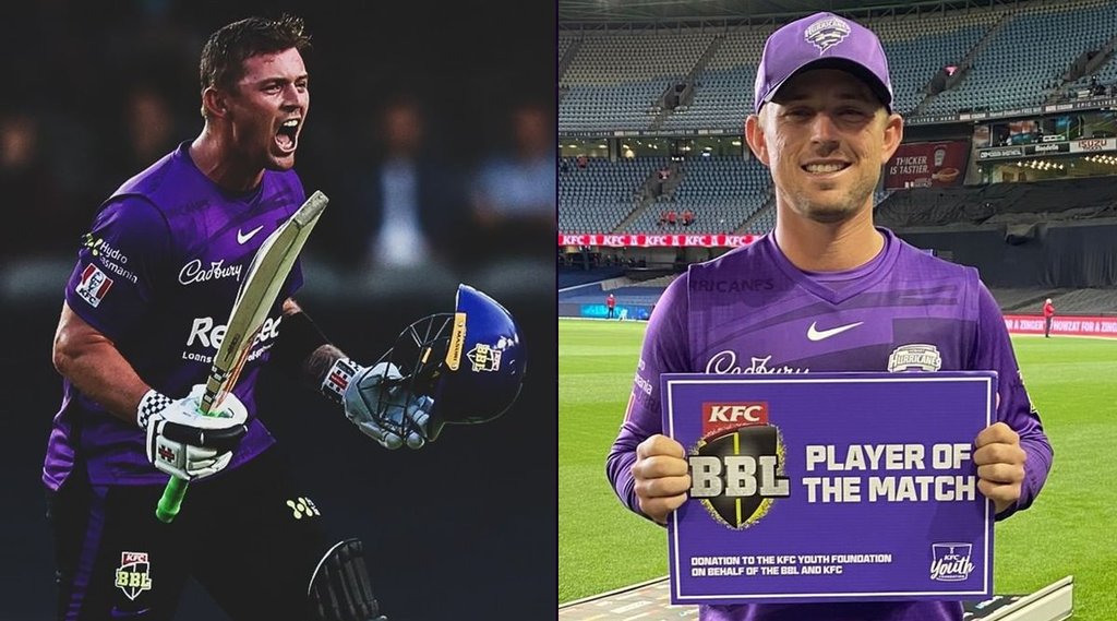 Ben McDermott Big Bash League 2021-22 Melbourne Renegades vs Hobart Hurricanes