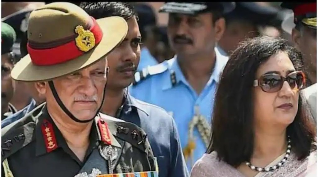 Vipin Rawat Photo, Bipin Rawat With Wife Photo