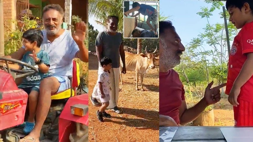 हैदराबाद में प्रकाश राज का बड़ा सा फार्महाउस है।