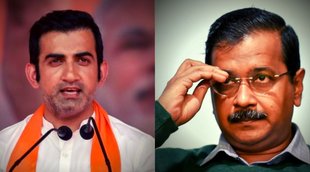 Gautam gambhir,arvind Kejriwal